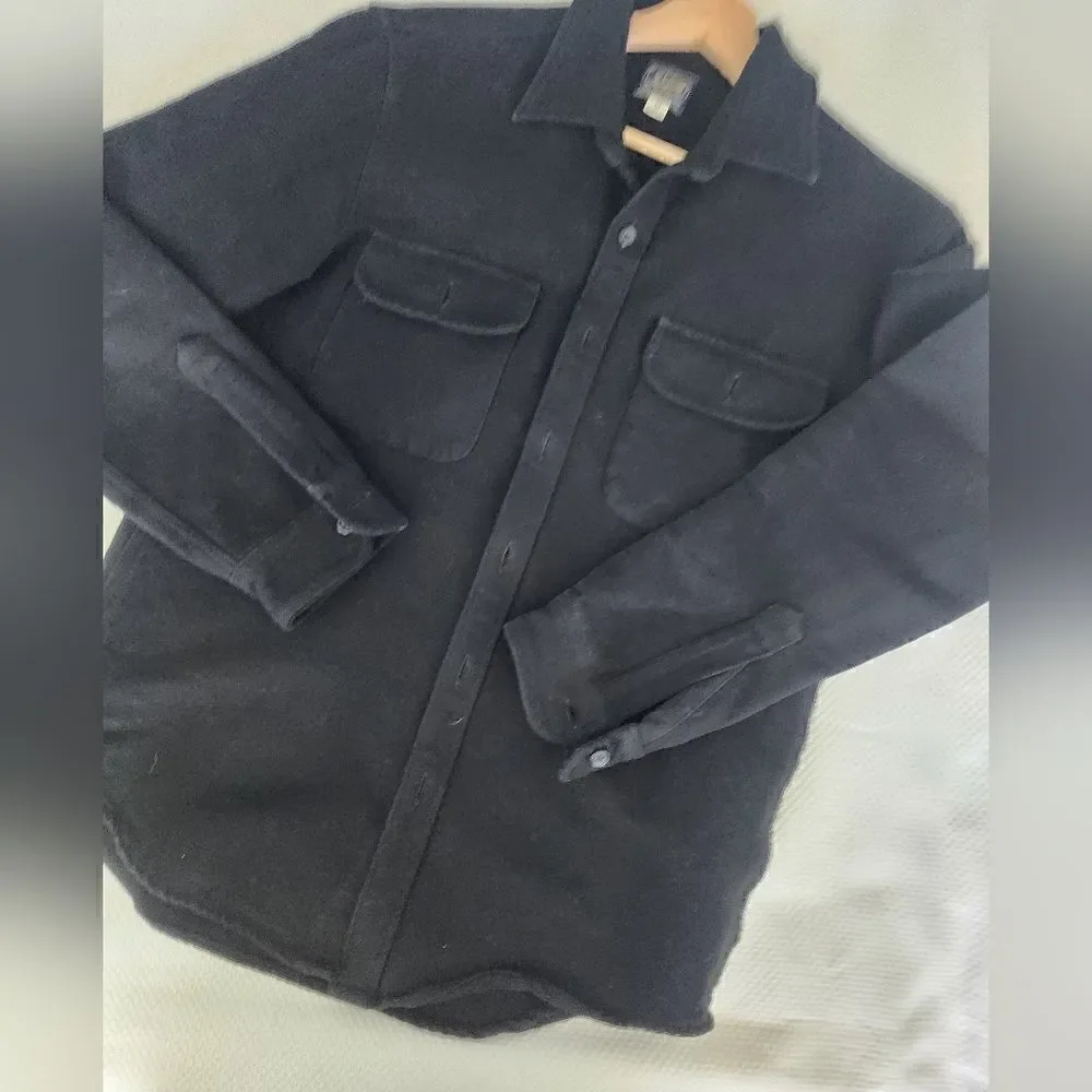 J crew shacket cotton button front shirt jacket